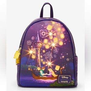 NEW Loungefly Disney Tangled Lantern Scene Light-Up Mini Backpack Anniversary